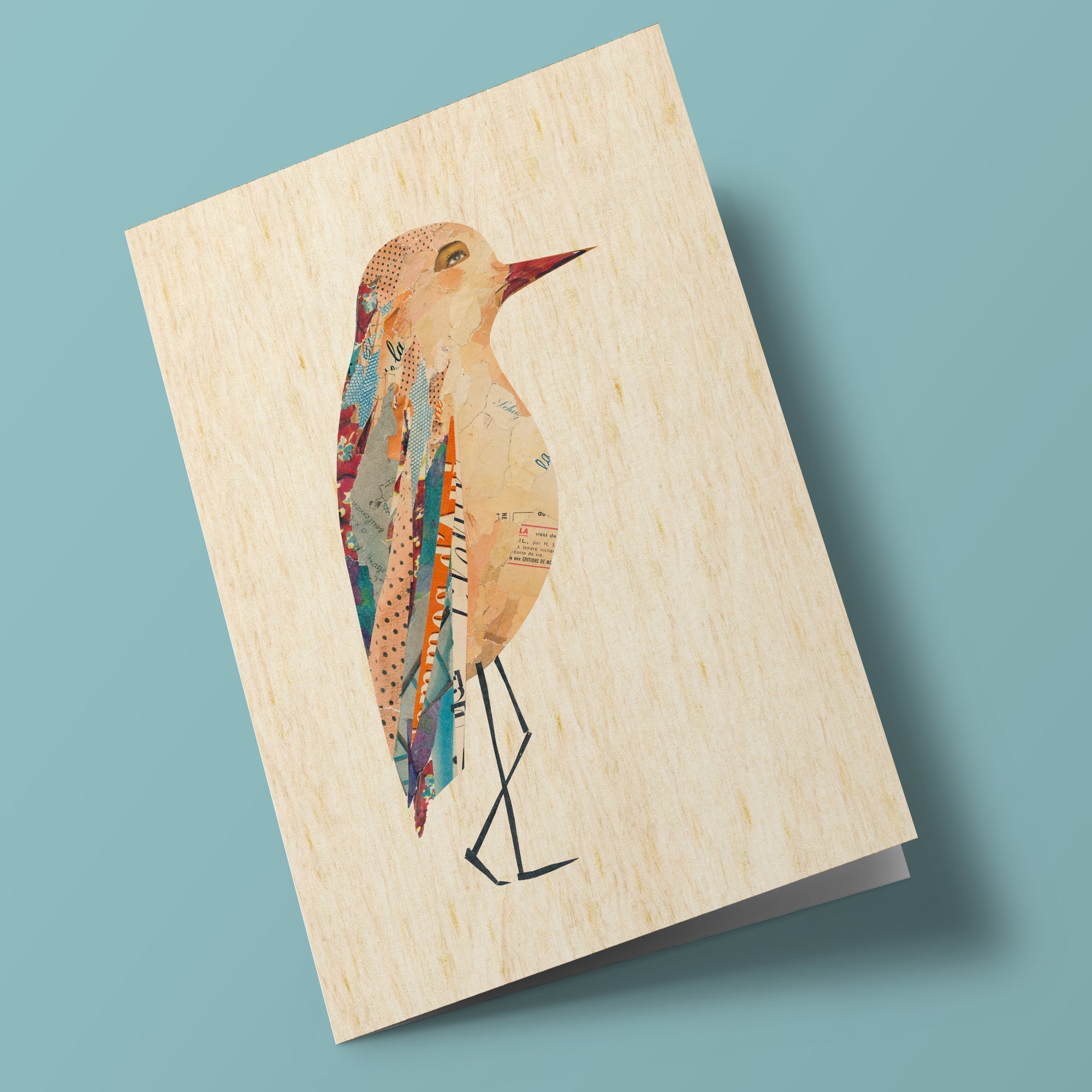 Les zoizos - Carte en bois - oiseau