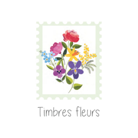 Timbres Fleurs