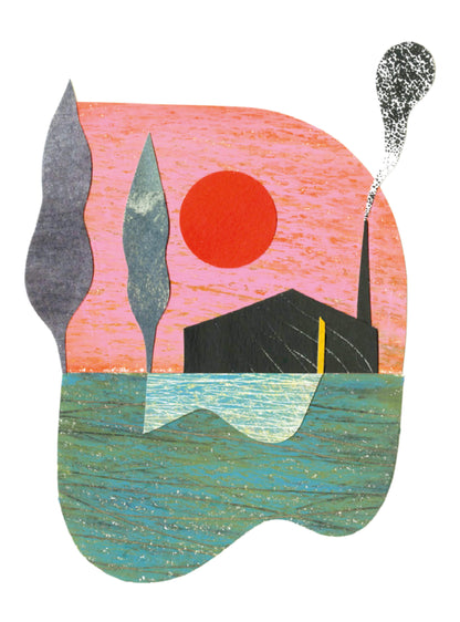 Les Petites Maisons - Ciel rose
