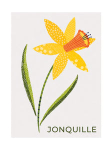 Timbres Fleurs - jonquille