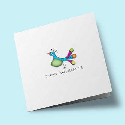 Verre de mer - Joyeux anniversaire, oiseau