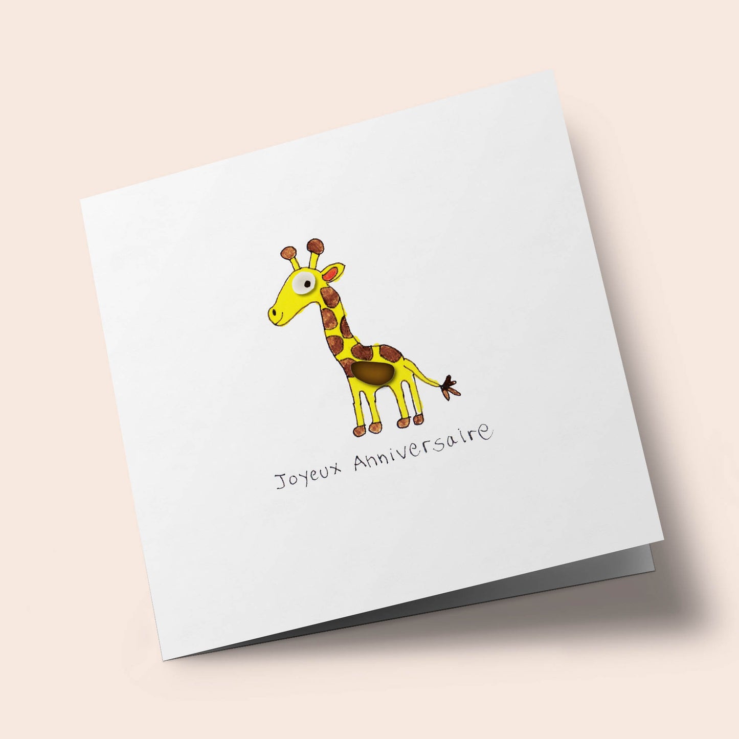 Verre de mer - Joyeux anniversaire, girafe