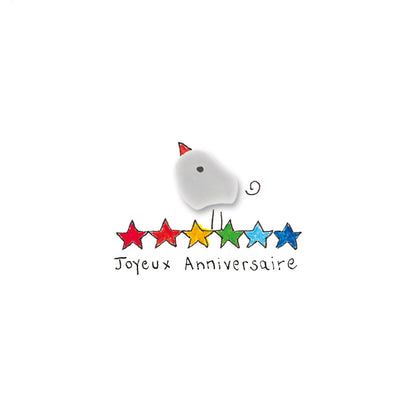 Verre de mer - Joyeux anniversaire, étoiles