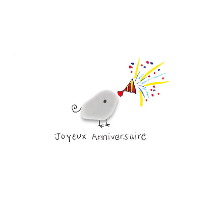 Verre de mer - Joyeux anniversaire, confettis