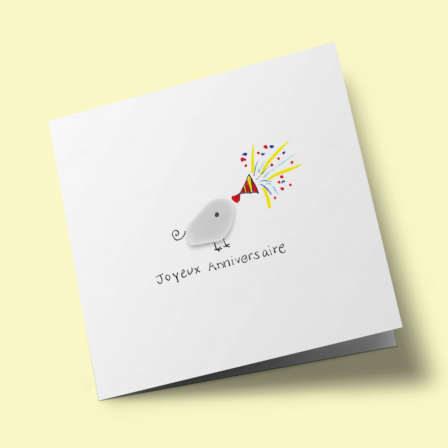 Verre de mer - Joyeux anniversaire, confettis