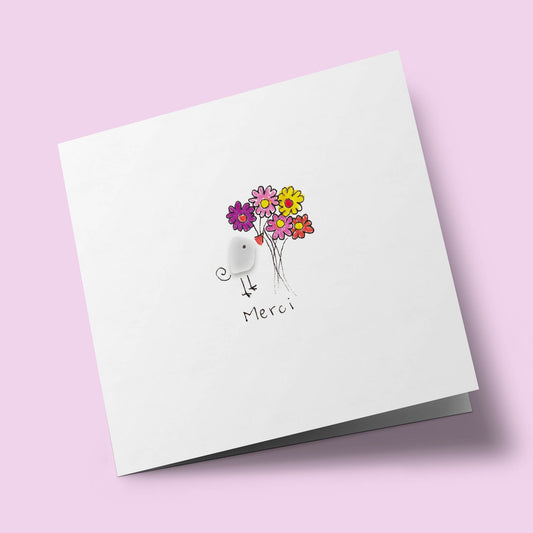 Verre de mer - Merci, fleurs
