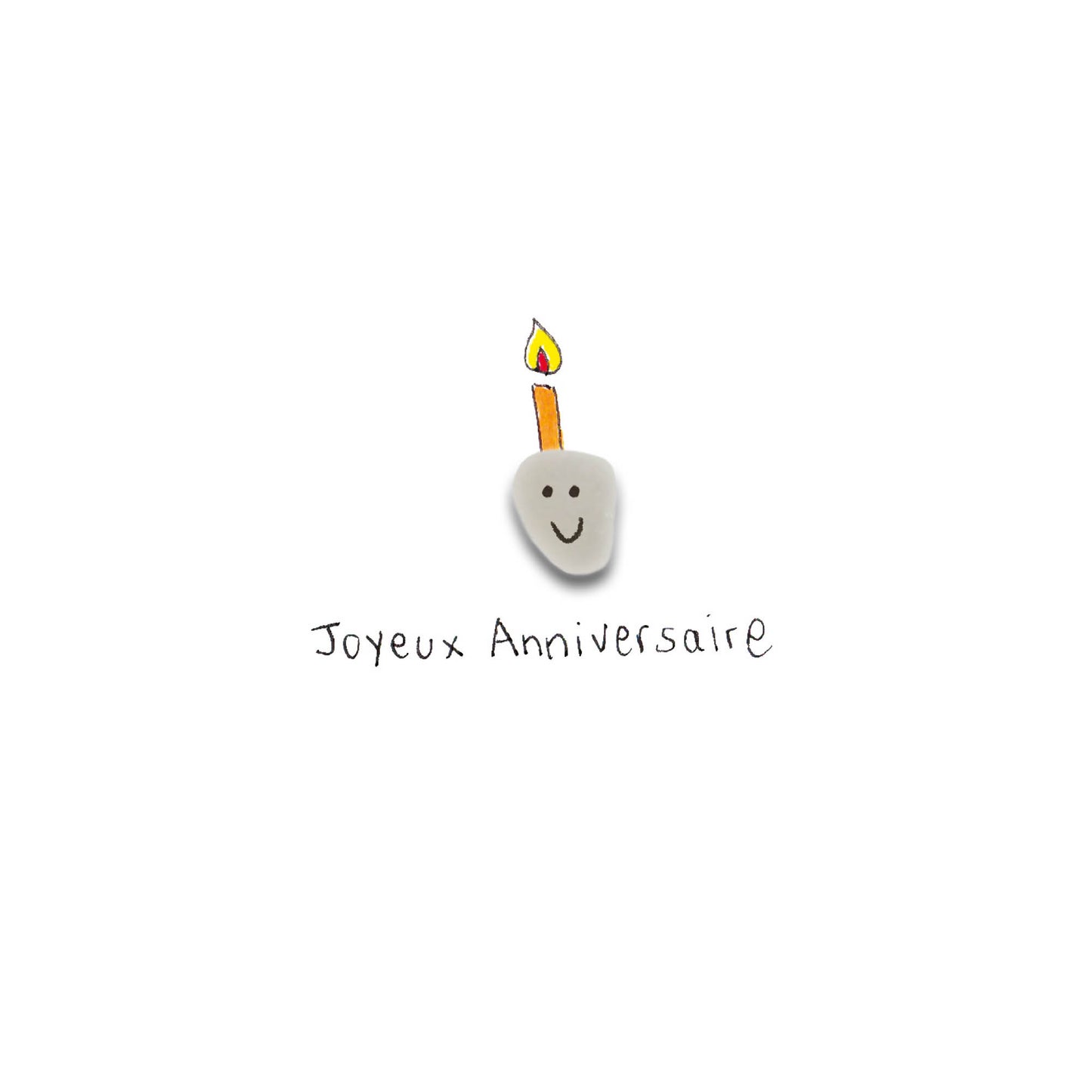 Verre de mer - Joyeux anniversaire, bougie