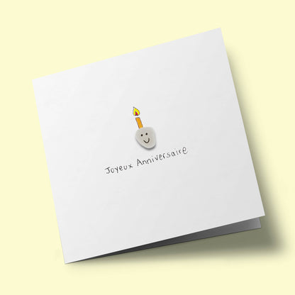 Verre de mer - Joyeux anniversaire, bougie