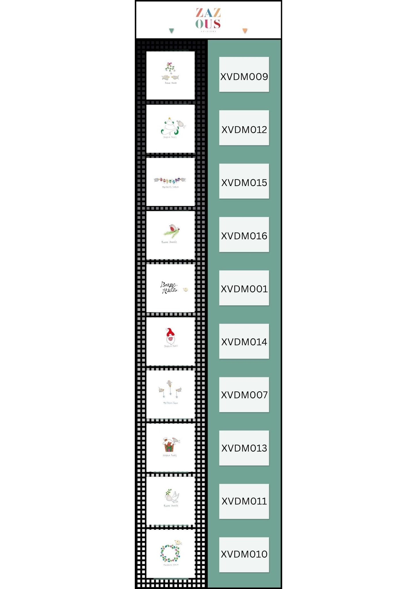 Une face de "Verre de mer Noël" par Archie