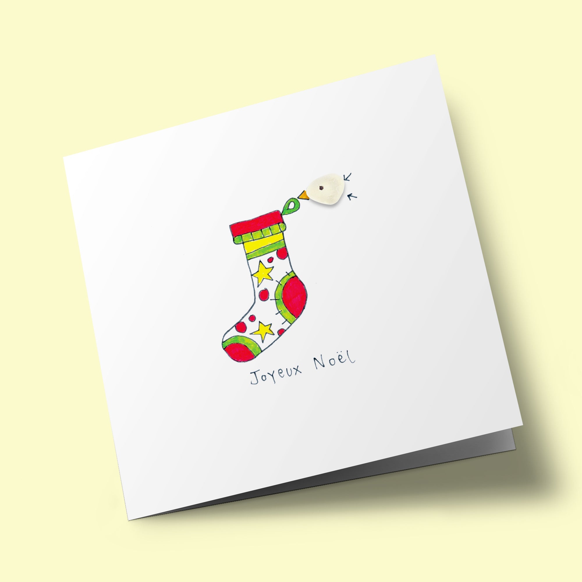 Verre de mer - Joyeux Noël, chaussette de c
