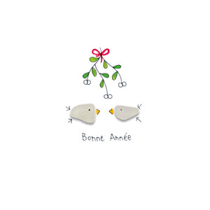Verre de mer - Bonne année, gui