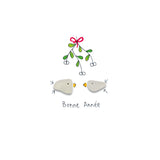 Verre de mer - Bonne année, gui