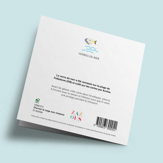 Verre de Mer - Joyeux anniversaire, cage aux oiseaux