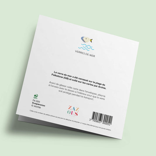 Verre de Mer - Joyeux anniversaire, plante suspendue