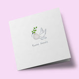 Verre de mer - Bonne année, colombe