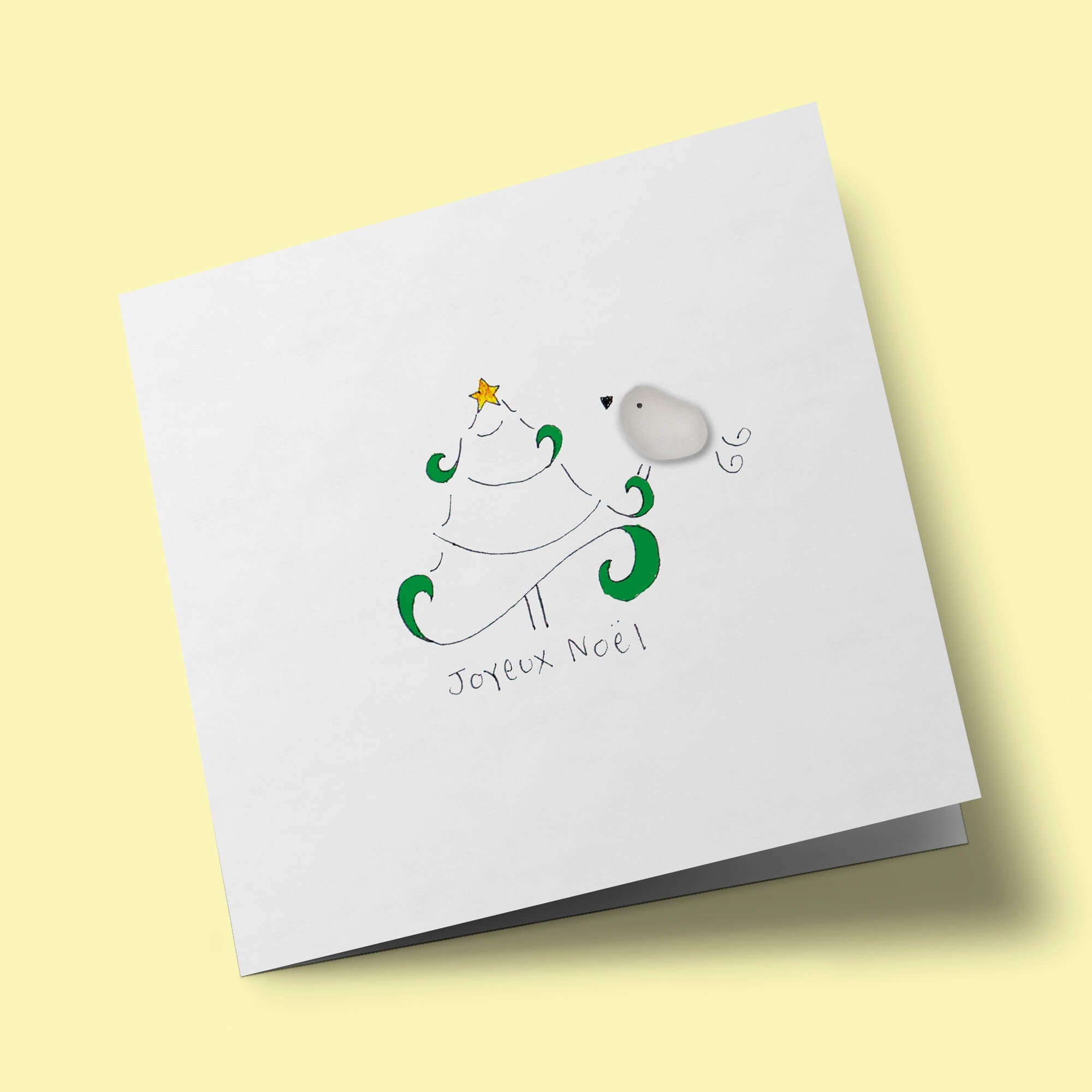 Verre de mer - Joyeux Noël, sapin de Noël