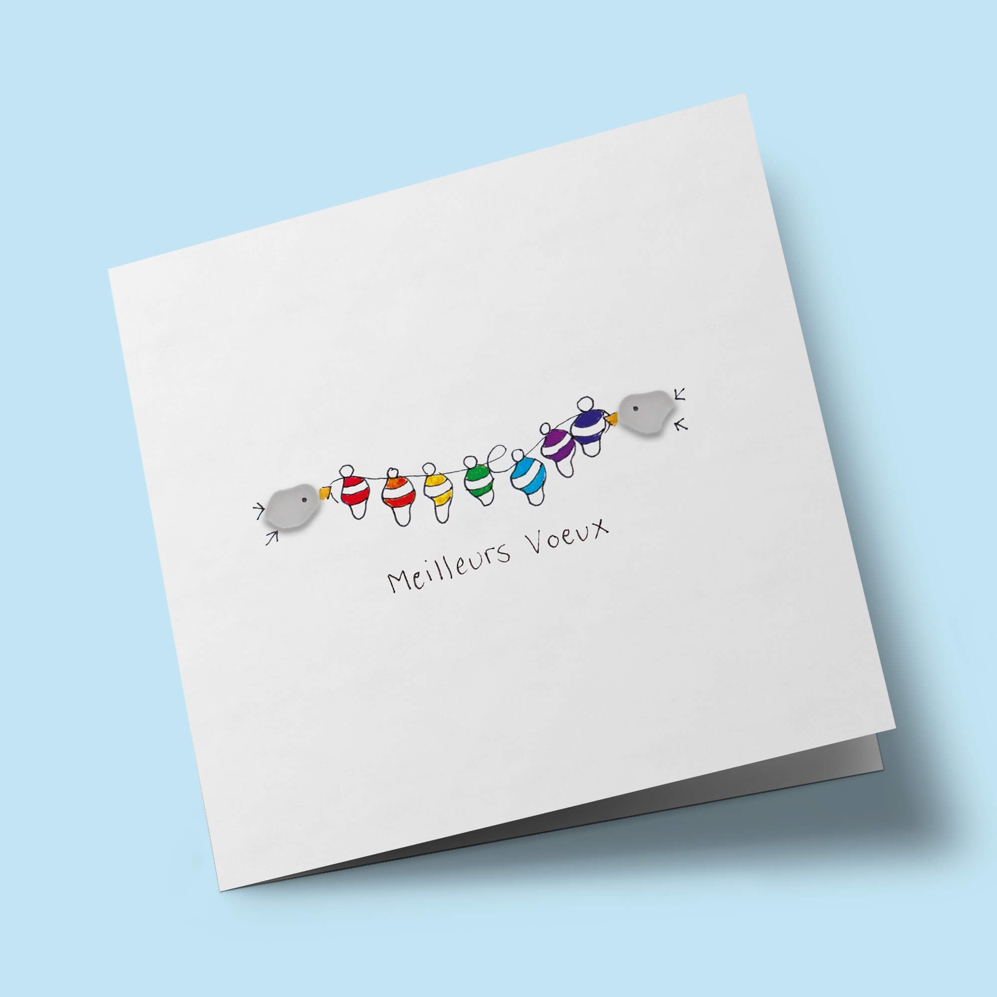 Verre de mer - Meilleurs voeux, guirlande de Noël