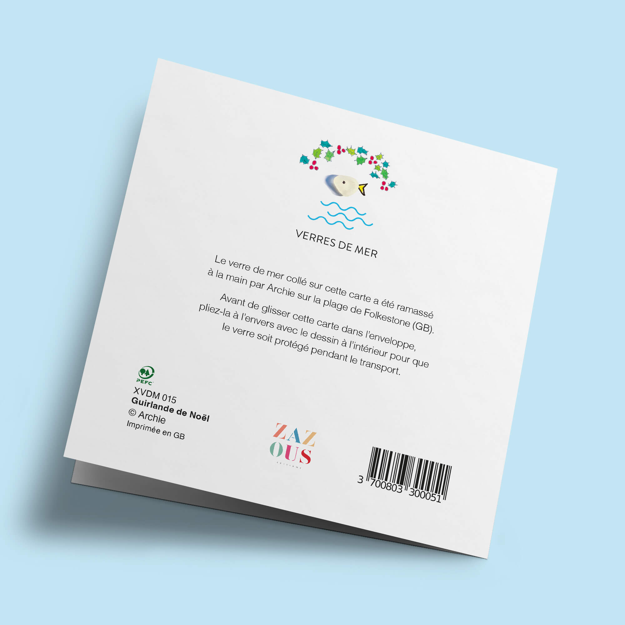 Verre de mer - Meilleurs voeux, guirlande de Noël
