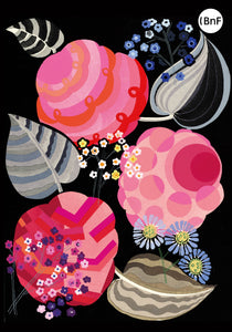 Petit Carnet - Roses et géométrie bleue. Edouardo Bénédictus.