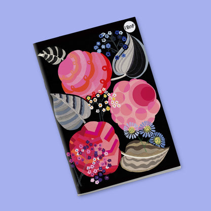 Small Notebook - Roses and blue geometry. Edouardo Bénédictus.