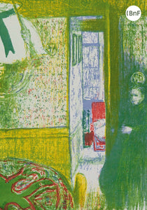 Petit Carnet - Intérieur aux tentures roses II. Edouard Vuillard.