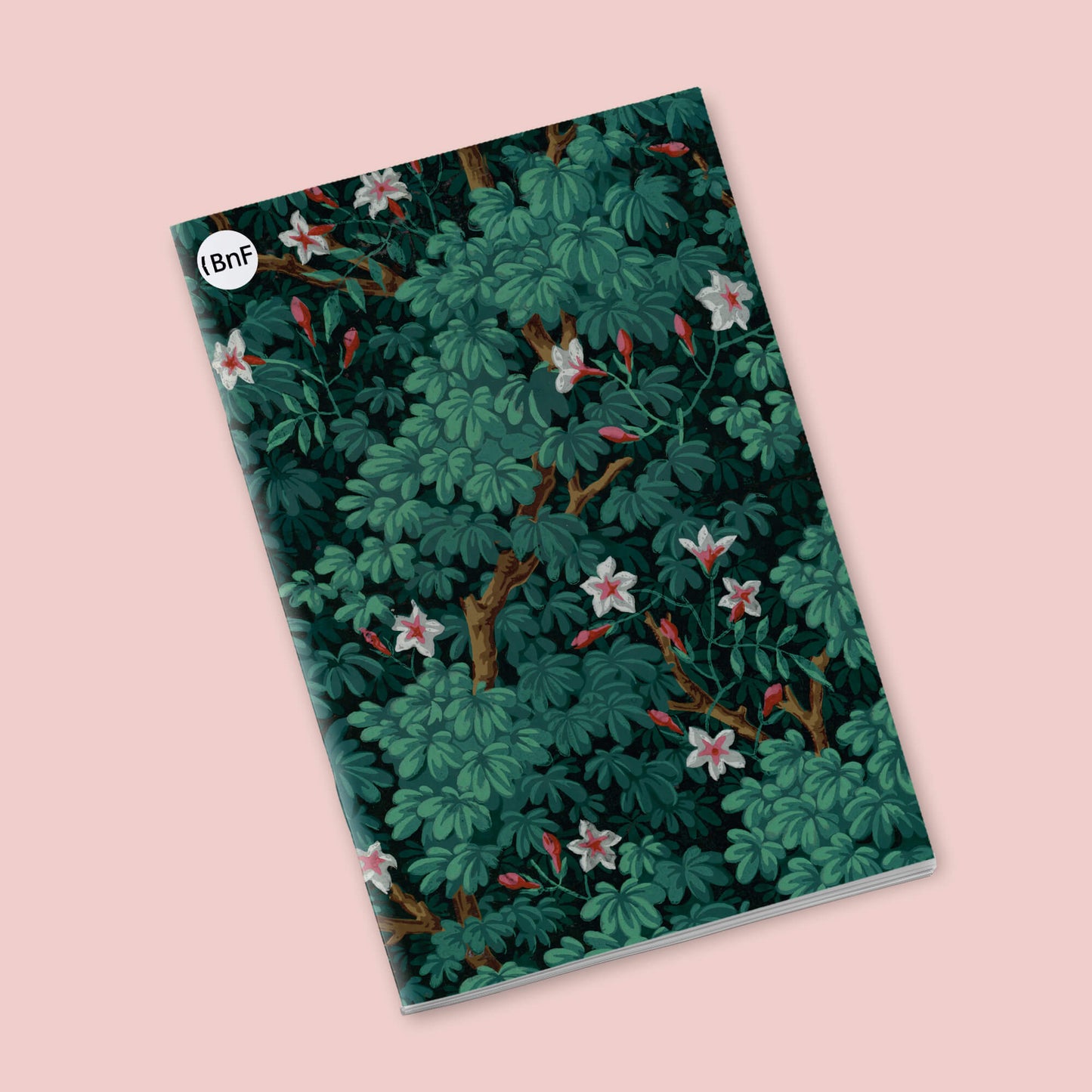 Small Notebook - Foliage wallpaper. Jacquemart and Bénard.