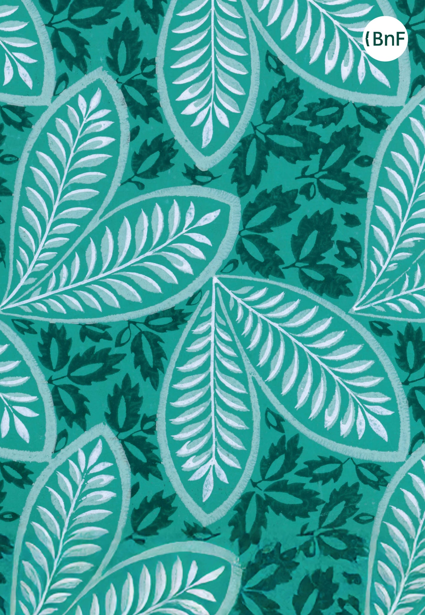 Small Notebook - Green wallpaper. Zuber and Company.
