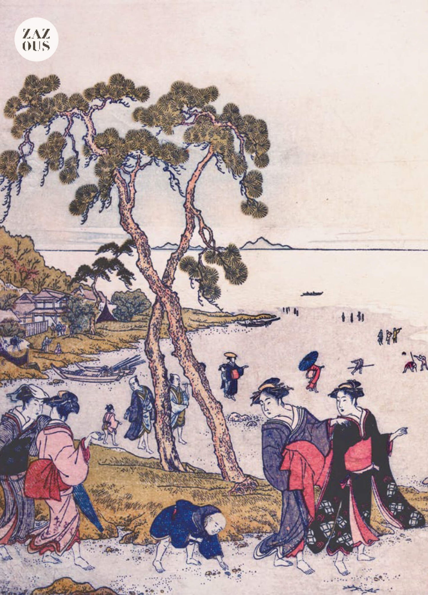 Petit Carnet - Souvenirs de la marée basse. Kitagawa Utamaro.