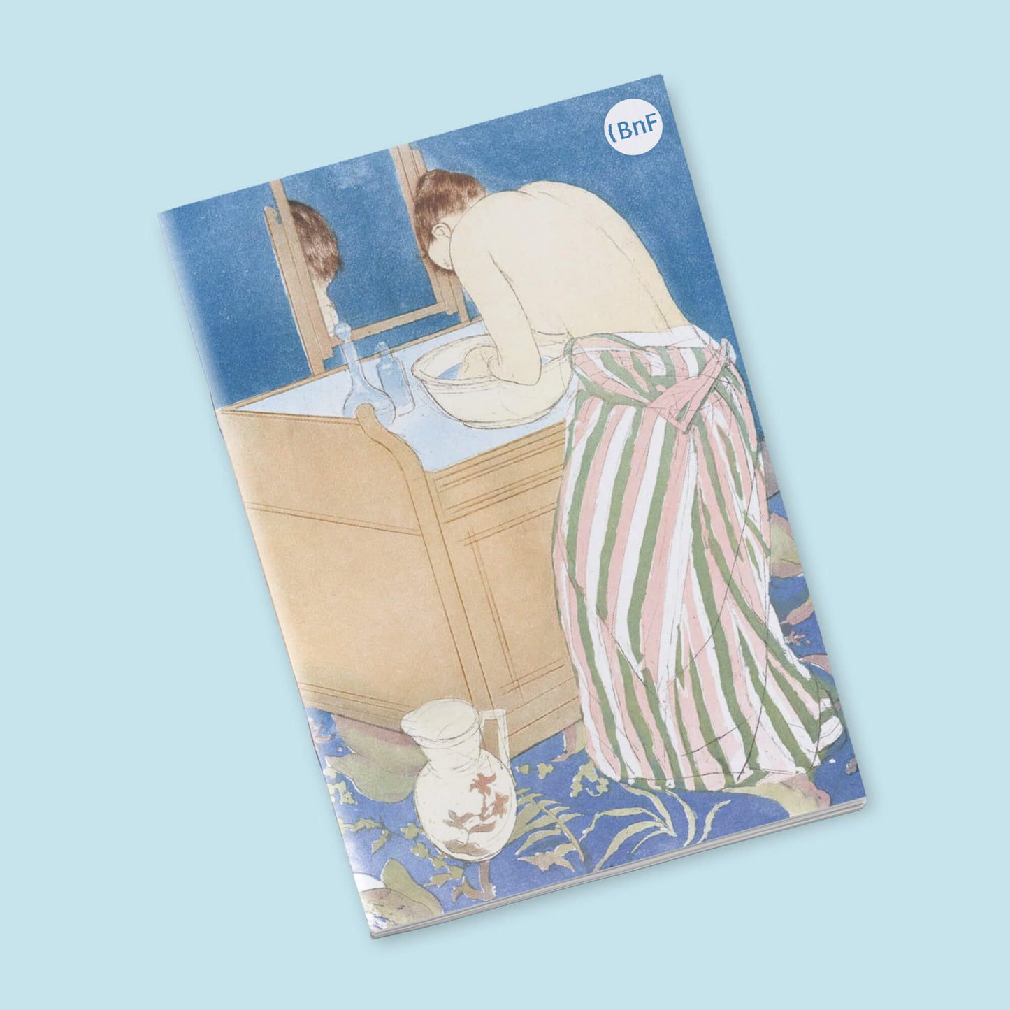 Petit Carnet - La Toilette. Mary Cassatt. Ensemble de papiers de garde pour Eugene Verneau. George Auriol.