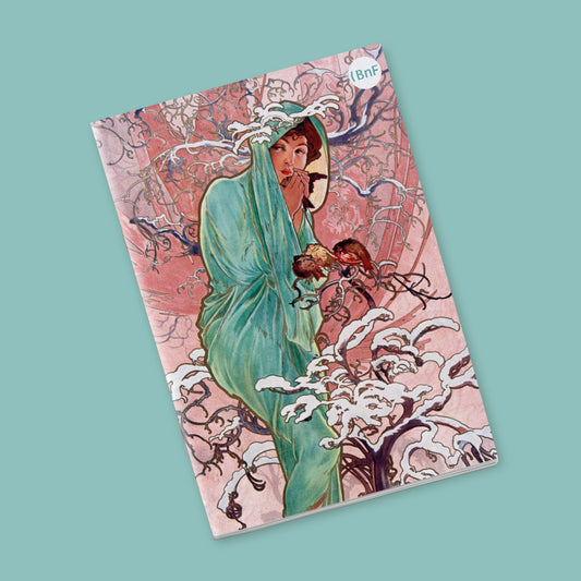 Petit Carnet - Les Saisons. L'Hiver. L'Automne. Alphonse Mucha.