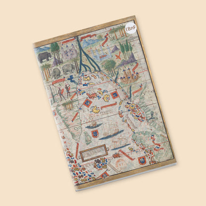 Petit Carnet - Atlas nautique du Monde, dit atlas Miller. Ocean Indien Nord avec l'Arabie et l'Inde. Lopo Homem, cartographe présumé.