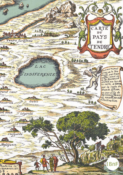Petit Carnet - Reproduction moderne de la "Carte du pays de Tendre".
