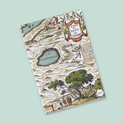 Petit Carnet - Reproduction moderne de la "Carte du pays de Tendre".