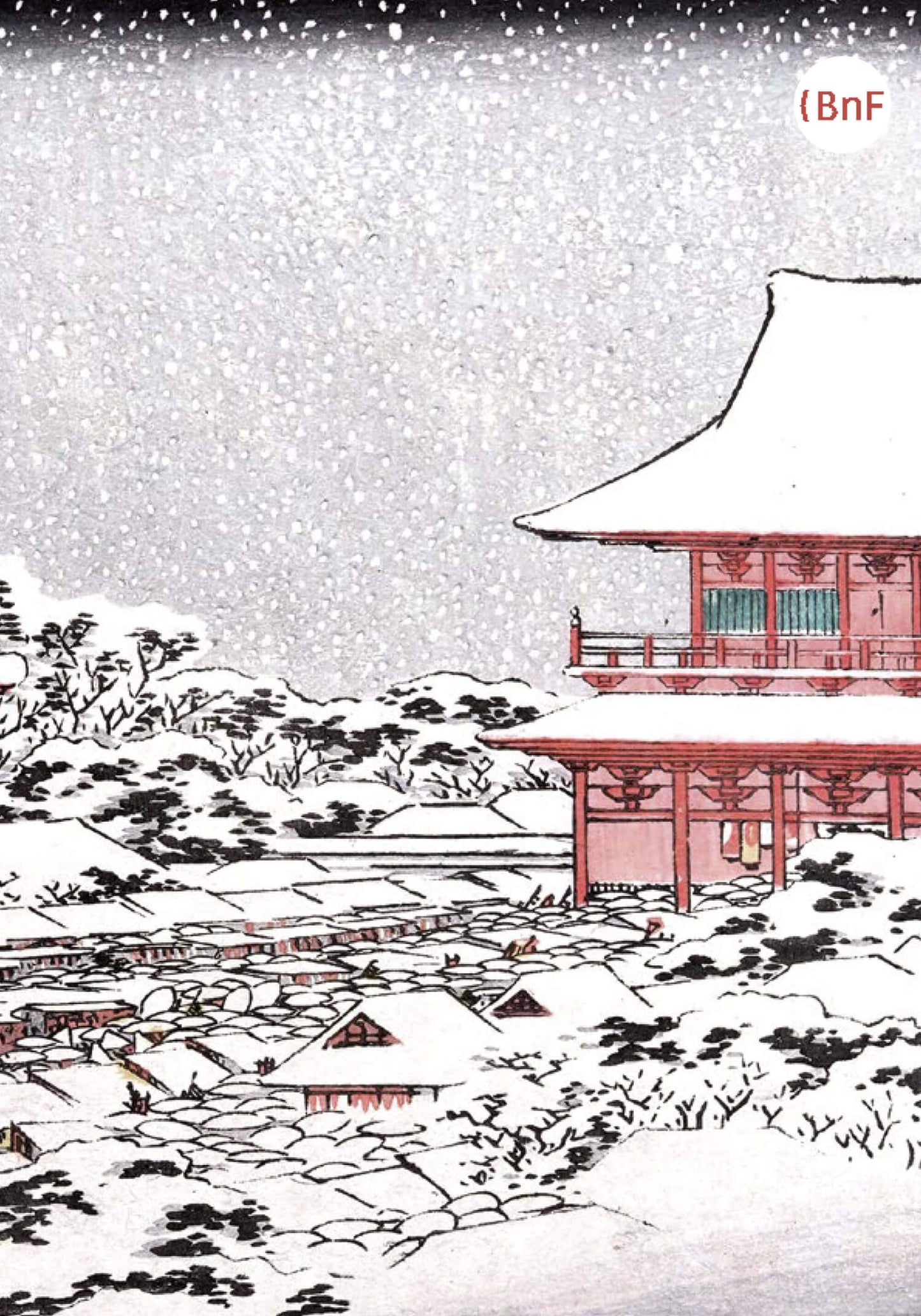 Petit Carnet - Asakusa Kinryūzan Toshi no ichi. Hiroshige-ga. Vues des sites célèbres de la capitale de l'Est. Utagawa Hiroshige issei.