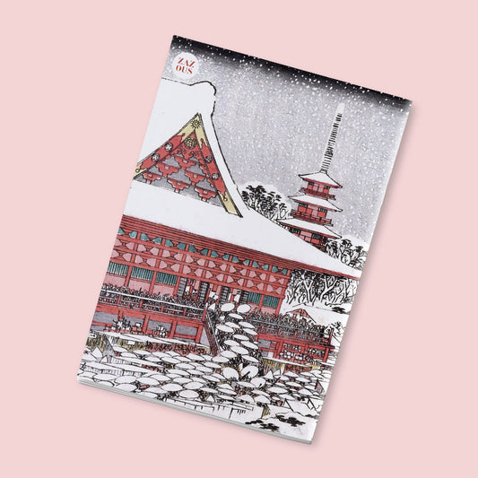 Petit Carnet - Asakusa Kinryūzan Toshi no ichi. Hiroshige-ga. Vues des sites célèbres de la capitale de l'Est. Utagawa Hiroshige issei.