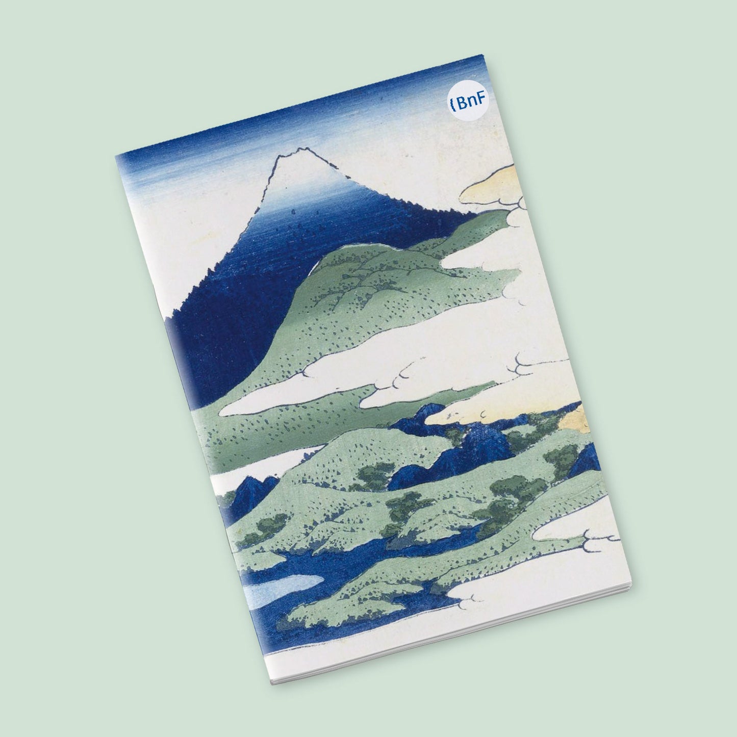 Petit Carnet - Les champs du hameau d’Umezawa dans la province de Sagami. Sôshû Umezawa-zai en Sagami (Trente-six vues du mont Fuji). Katsushika Hokusai.