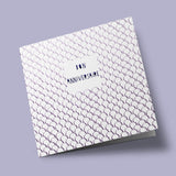 Platinum - Motif mauve paillette - Anniversaire