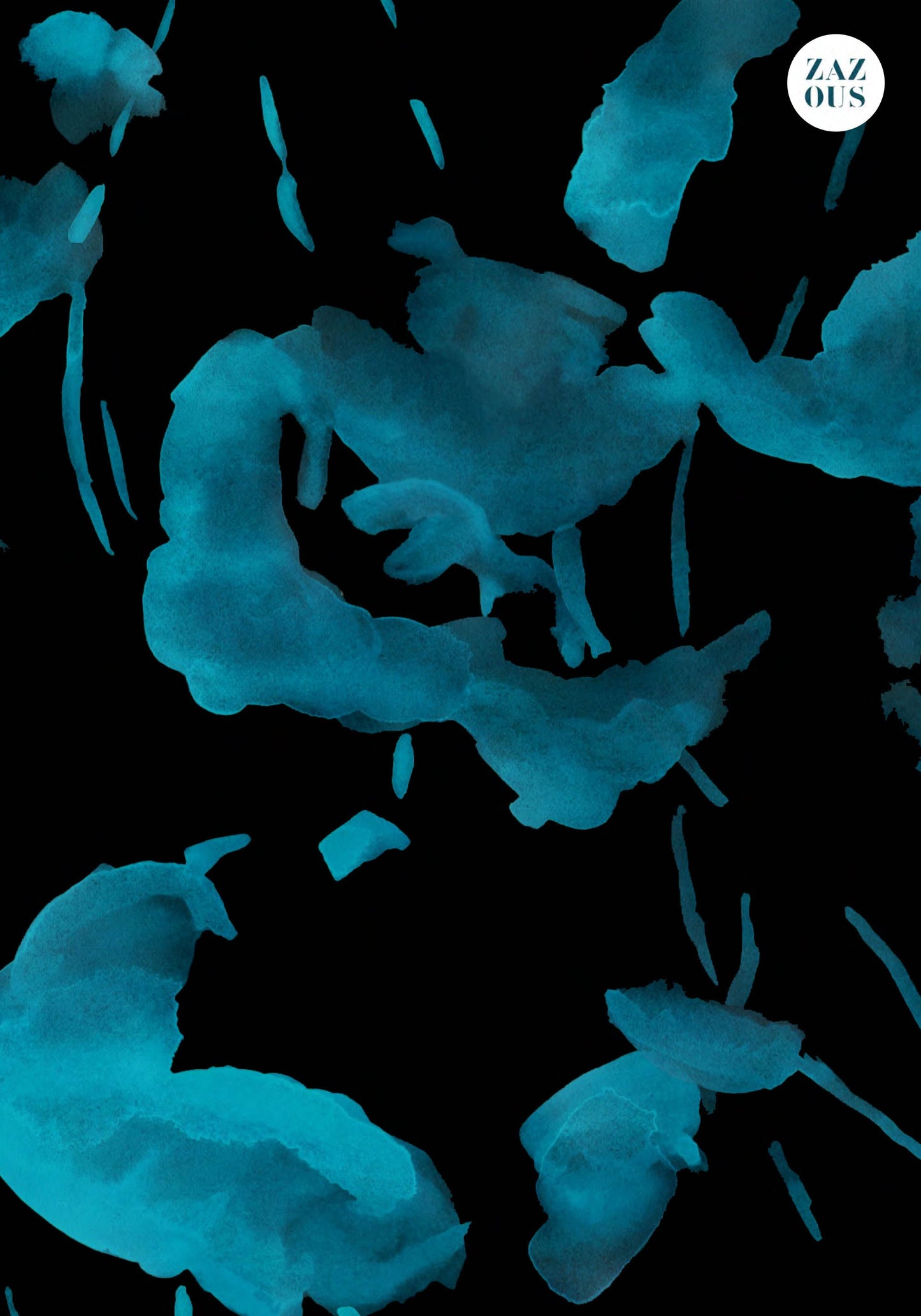 Petit Carnet - Volutes bleues