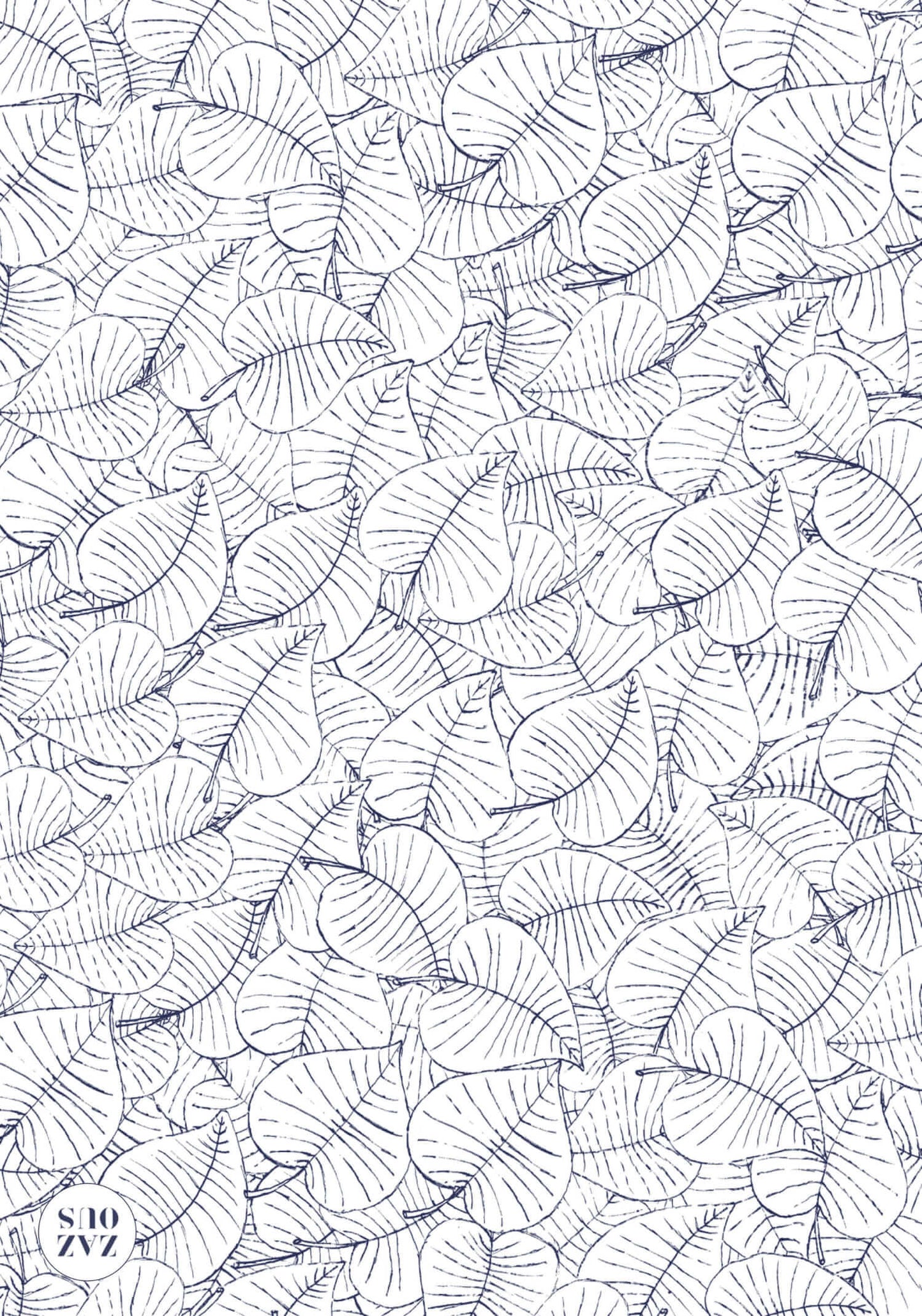 Petit Carnet - Volutes bleues