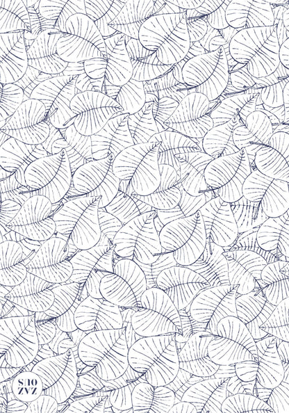 Petit Carnet - Volutes bleues