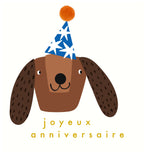 Animal Friends - Chien avec chapeau d'anniversaire
