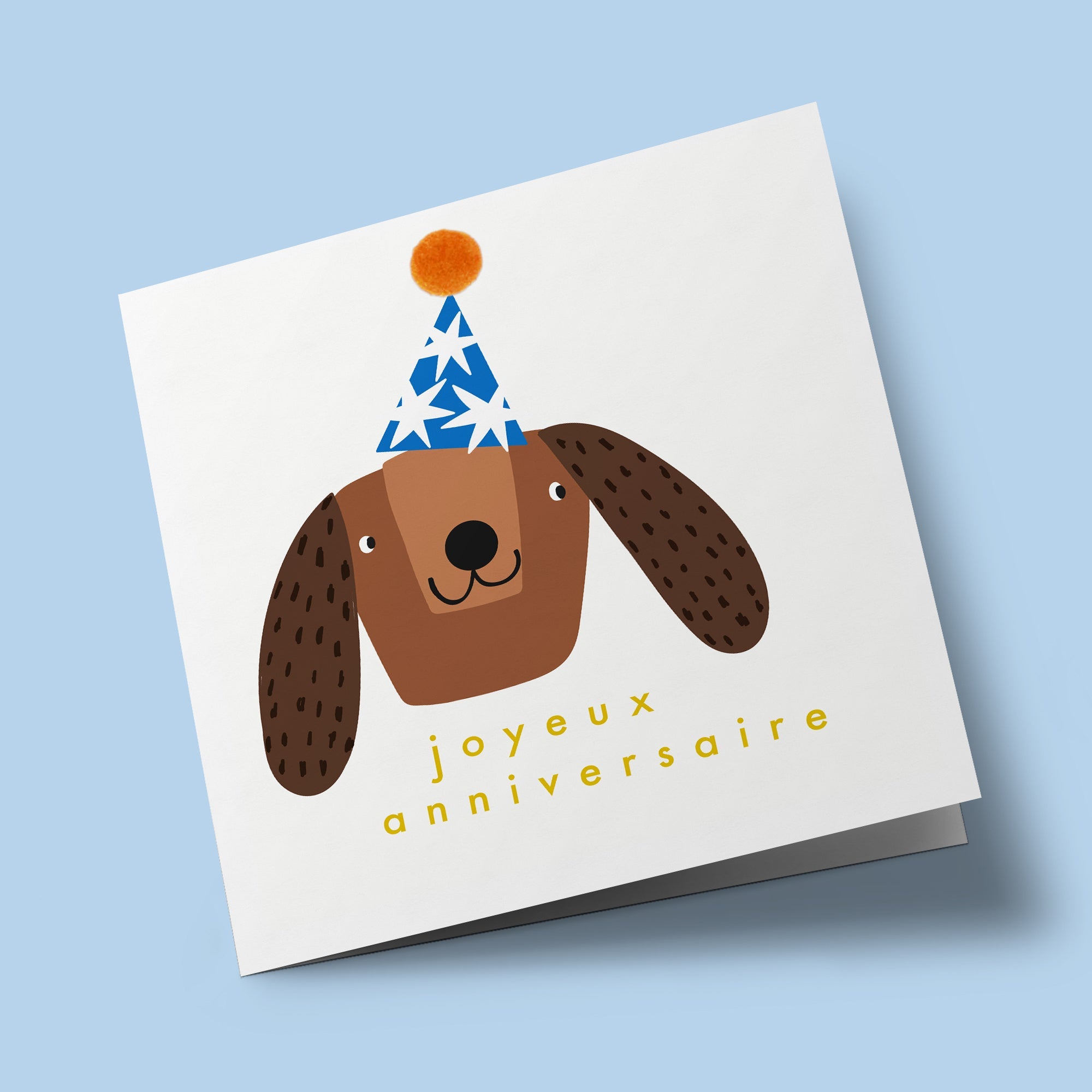 Animal Friends - Chien avec chapeau d'anniversaire