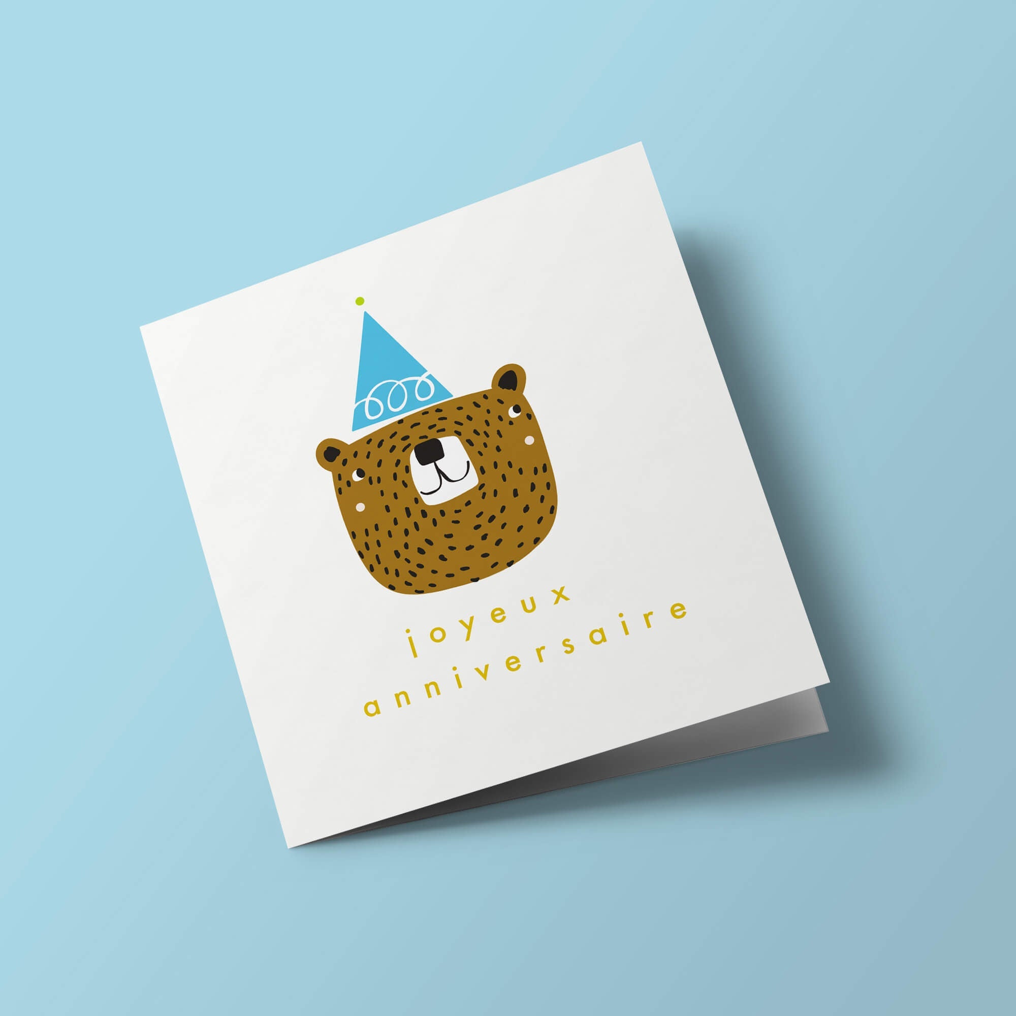Animal Friends - Ours avec chapeau d'anniversaire