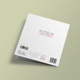 Let's Celebrate - Christmas trees in a circle, on a light background