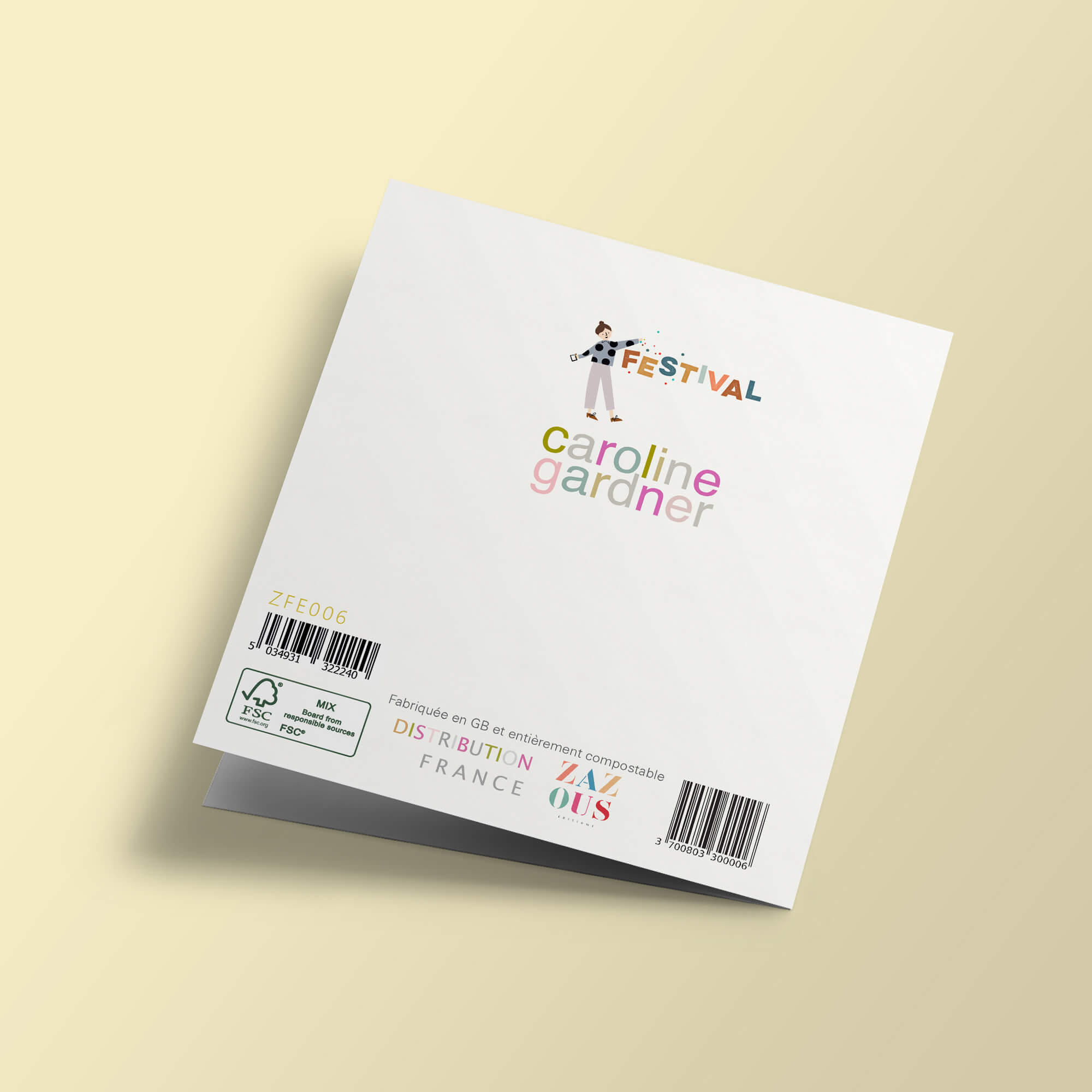 Festival - "Joyeux anniversaire", fleur et arrosoir