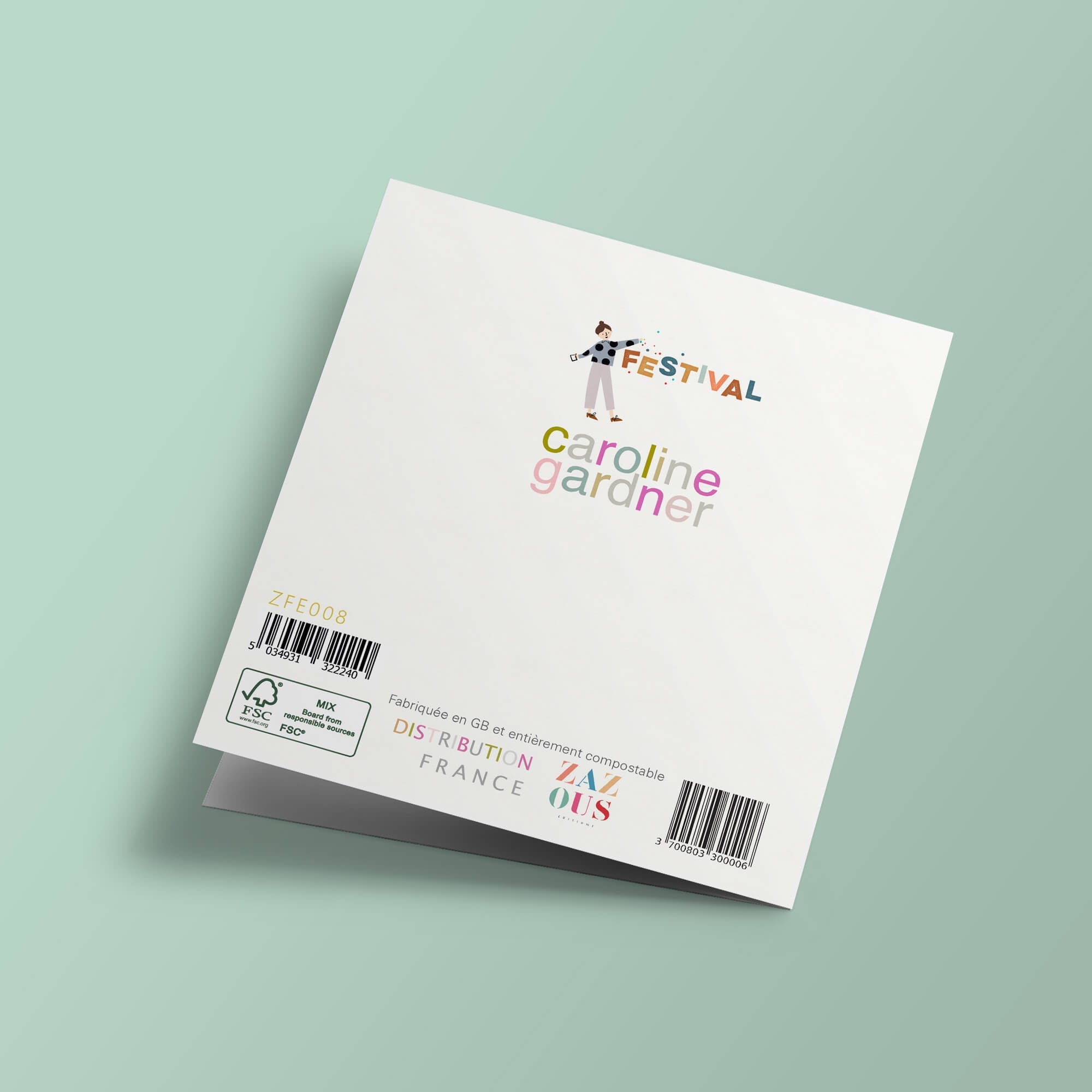 Festival - "Je te souhaite un anniversaire de folie", flamingo