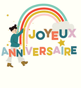 Festival - "Joyeux anniversaire", arc-en-ciel