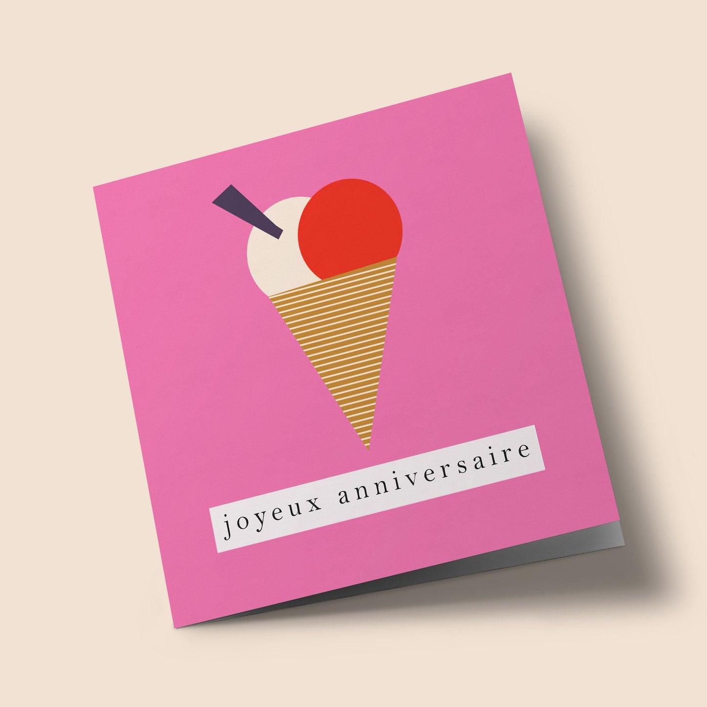 Geometric - Glace, joyeux anniversaire