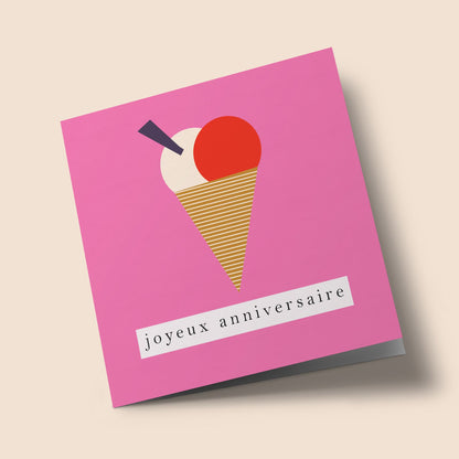 Geometric - Glace, joyeux anniversaire