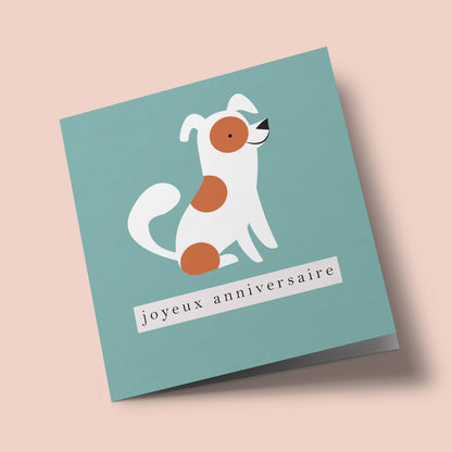 Geometric - Chien, joyeux anniversaire